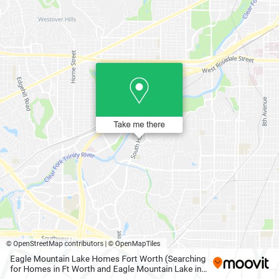 Mapa de Eagle Mountain Lake Homes Fort Worth