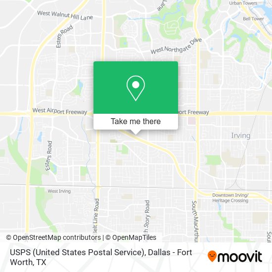 Mapa de USPS (United States Postal Service)
