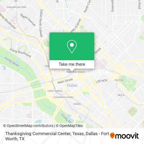 Mapa de Thanksgiving Commercial Center, Texas