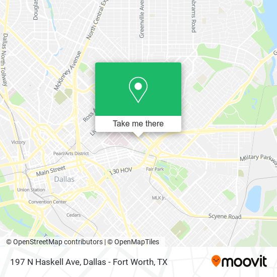 197 N Haskell Ave map