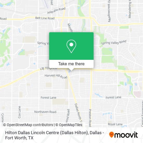 Hilton Dallas Lincoln Centre (Dallas Hilton) map
