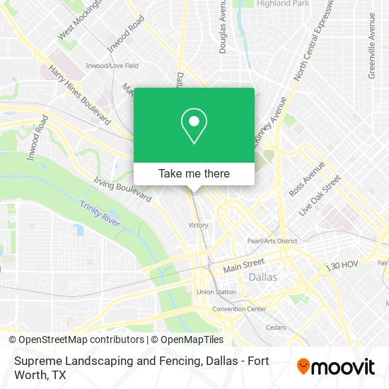 Supreme Landscaping and Fencing map