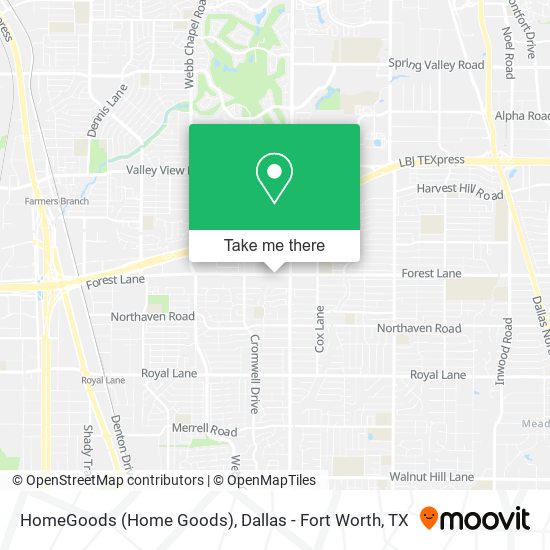 HomeGoods (Home Goods) map