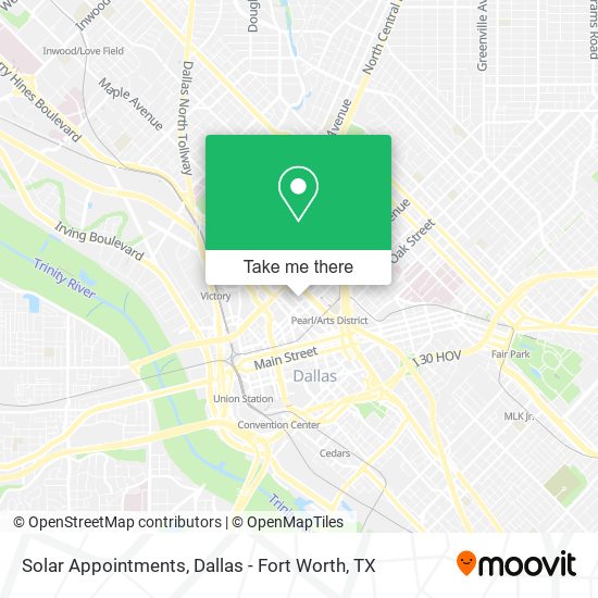 Solar Appointments map