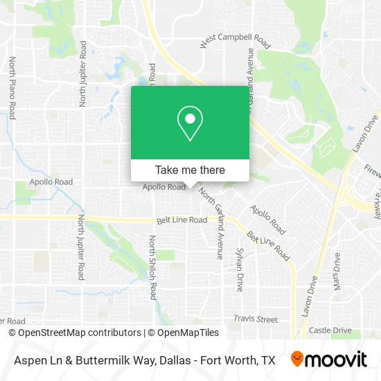 Aspen Ln & Buttermilk Way map
