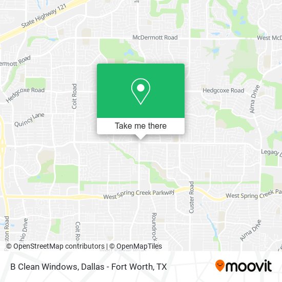 B Clean Windows map
