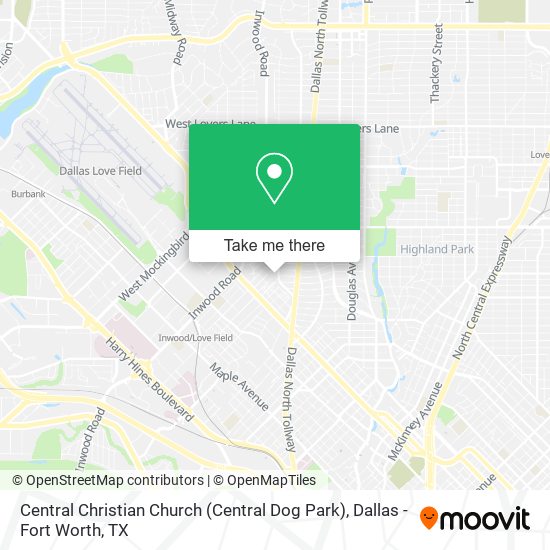 Central Christian Church (Central Dog Park) map