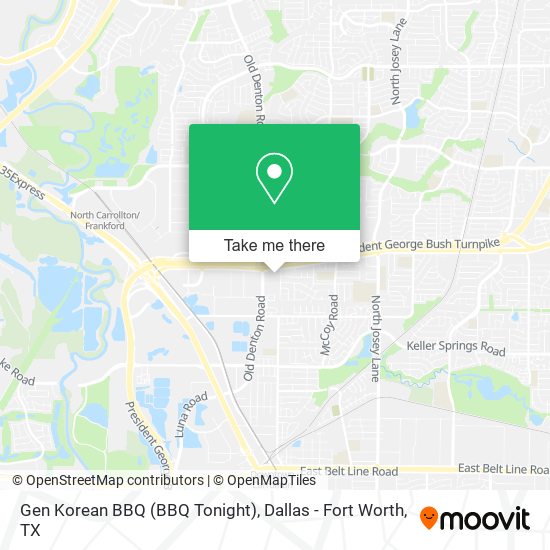 Gen Korean BBQ (BBQ Tonight) map