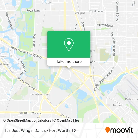 It's Just Wings map
