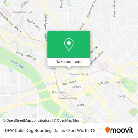 DFW Calm Dog Boarding map