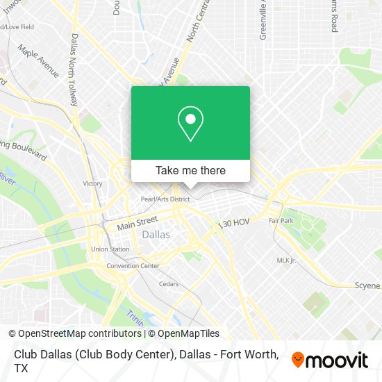 Mapa de Club Dallas (Club Body Center)