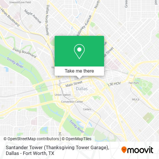 Santander Tower (Thanksgiving Tower Garage) map
