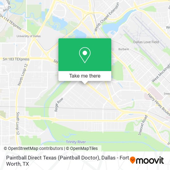 Mapa de Paintball Direct Texas (Paintball Doctor)