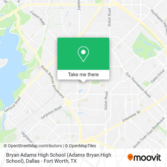 Bryan Adams High School map