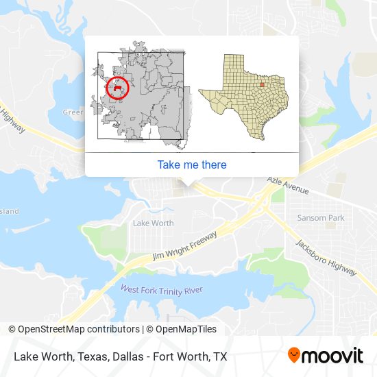 Lake Worth, Texas map