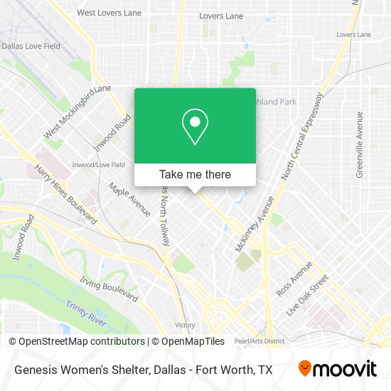 Mapa de Genesis Women's Shelter