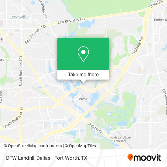 DFW Landfill map