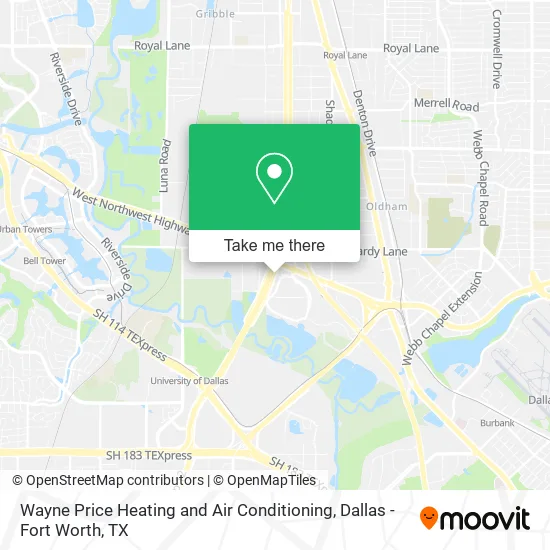 Wayne Price Heating and Air Conditioning map