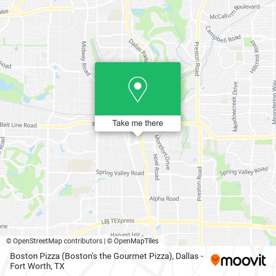 Boston Pizza (Boston's the Gourmet Pizza) map