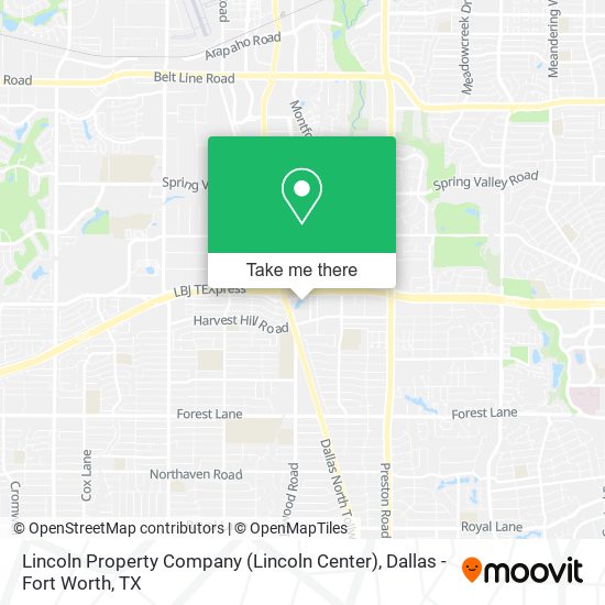 Mapa de Lincoln Property Company (Lincoln Center)