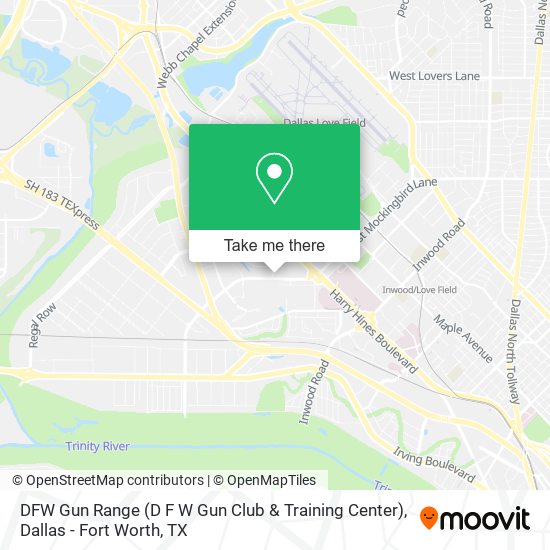 Mapa de DFW Gun Range (D F W Gun Club & Training Center)