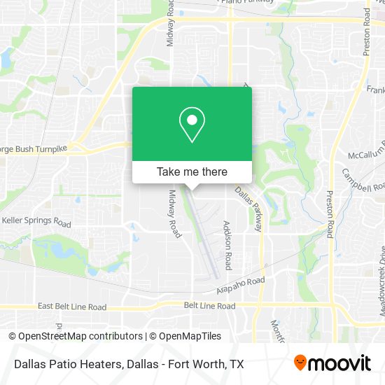 Dallas Patio Heaters map