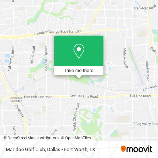 Maridoe Golf Club map