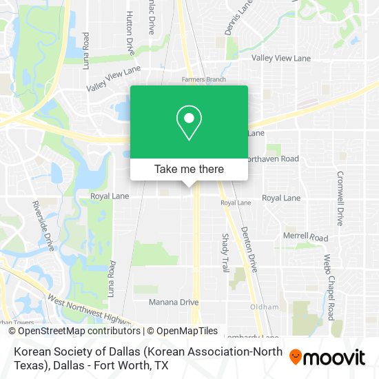 Mapa de Korean Society of Dallas (Korean Association-North Texas)