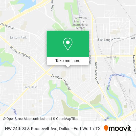 NW 24th St & Roosevelt Ave map