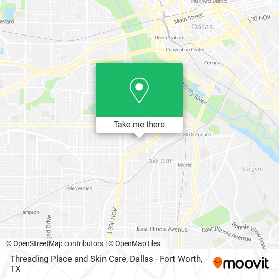 Threading Place and Skin Care map