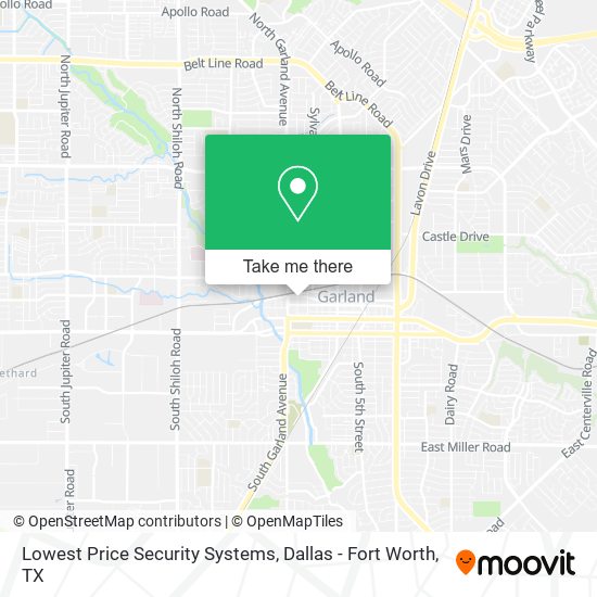 Mapa de Lowest Price Security Systems