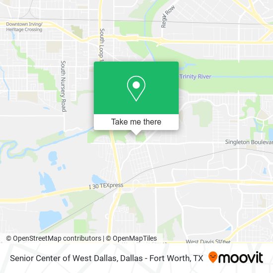 Senior Center of West Dallas map