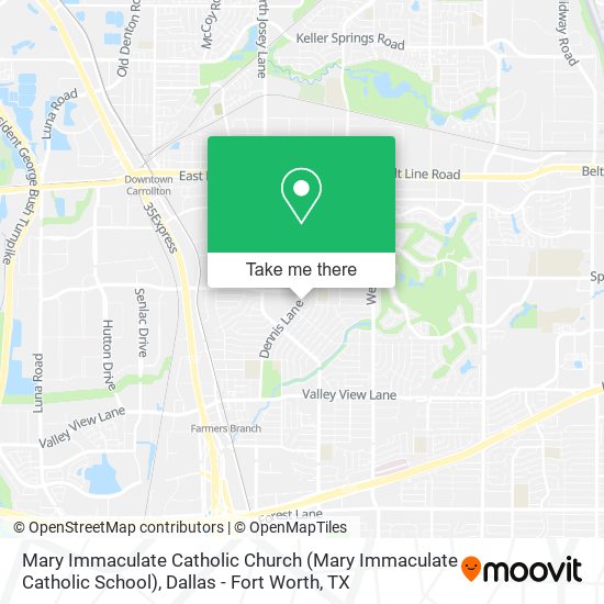 Mary Immaculate Catholic Church map