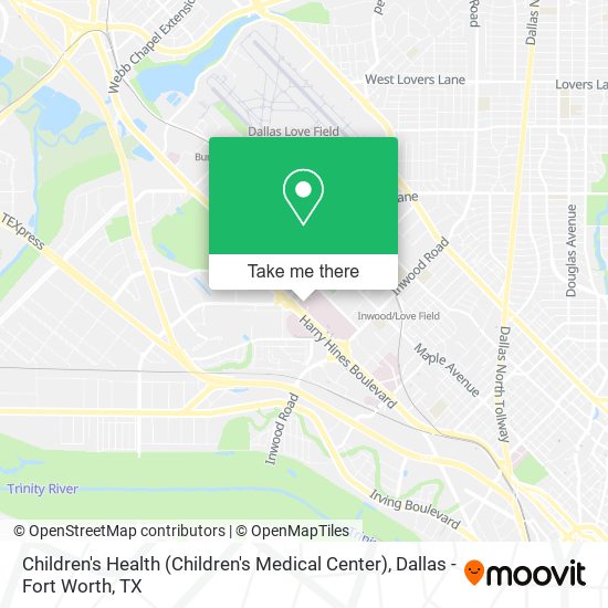 Mapa de Children's Health (Children's Medical Center)