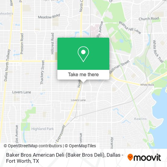 Baker Bros American Deli map