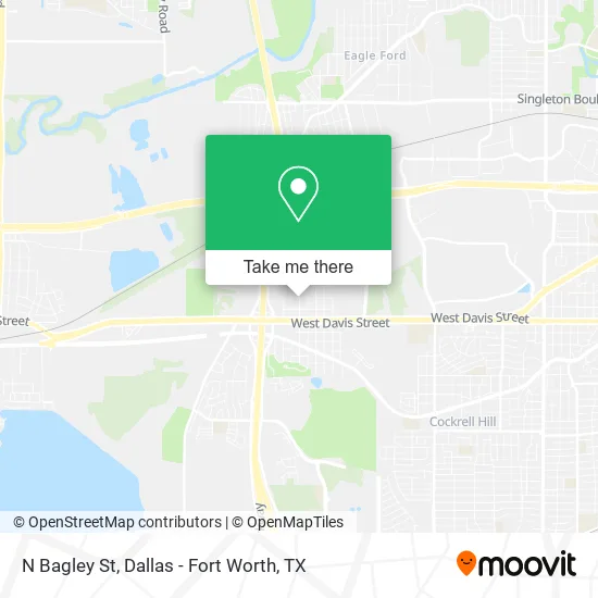 N Bagley St map