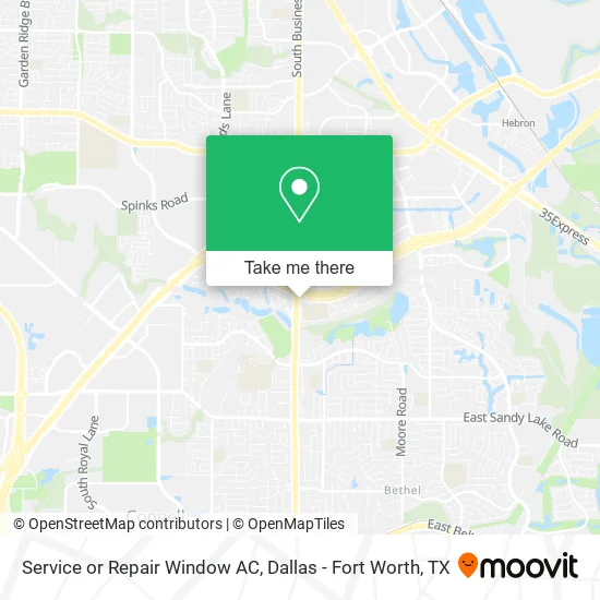 Service or Repair Window AC map