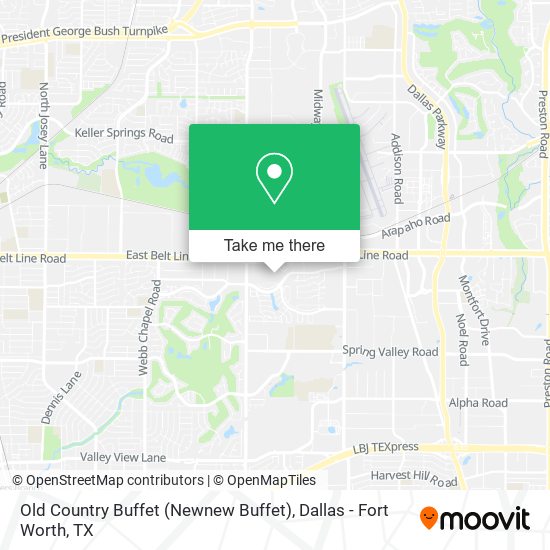 Mapa de Old Country Buffet (Newnew Buffet)