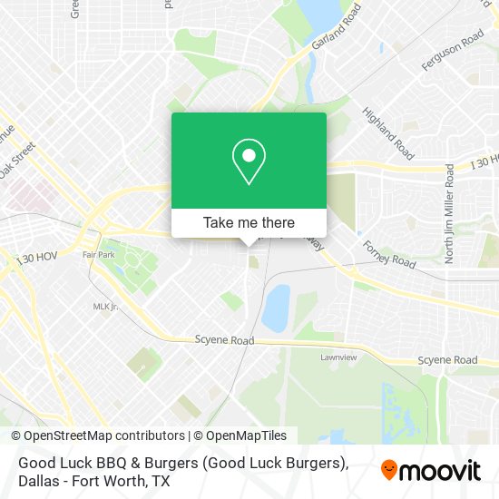 Mapa de Good Luck BBQ & Burgers