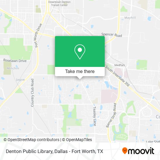 Mapa de Denton Public Library