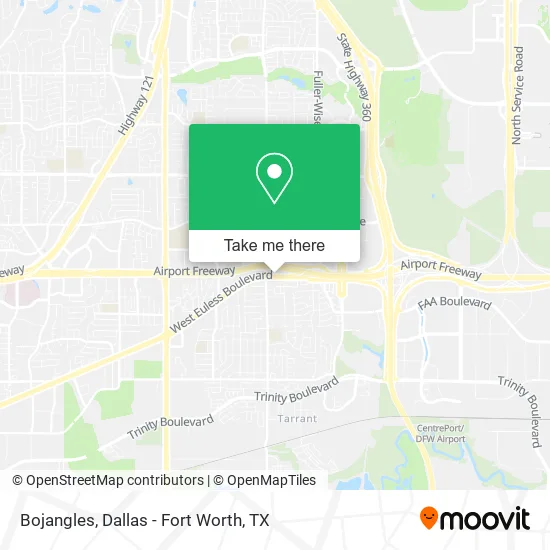 Bojangles map