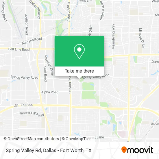 Mapa de Spring Valley Rd