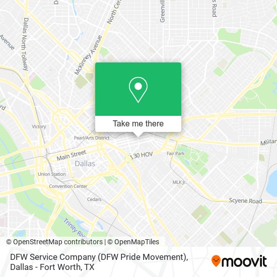 DFW Service Company (DFW Pride Movement) map