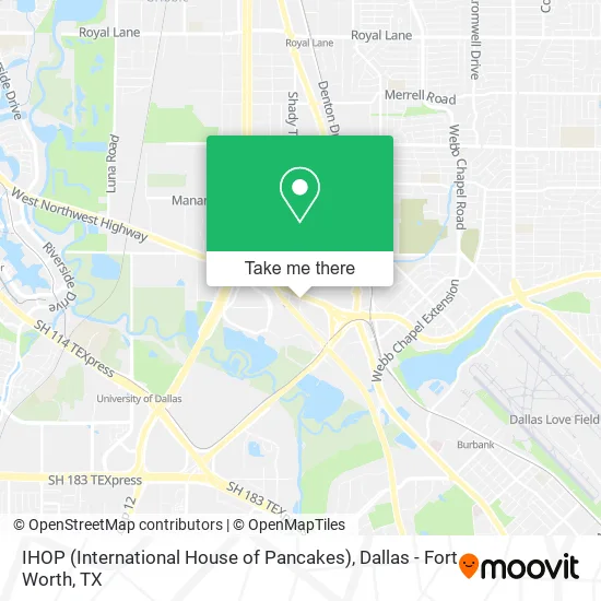 IHOP (International House of Pancakes) map