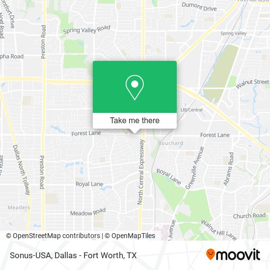 Mapa de Sonus-USA