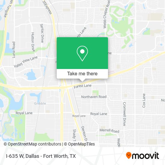 Mapa de I-635 W