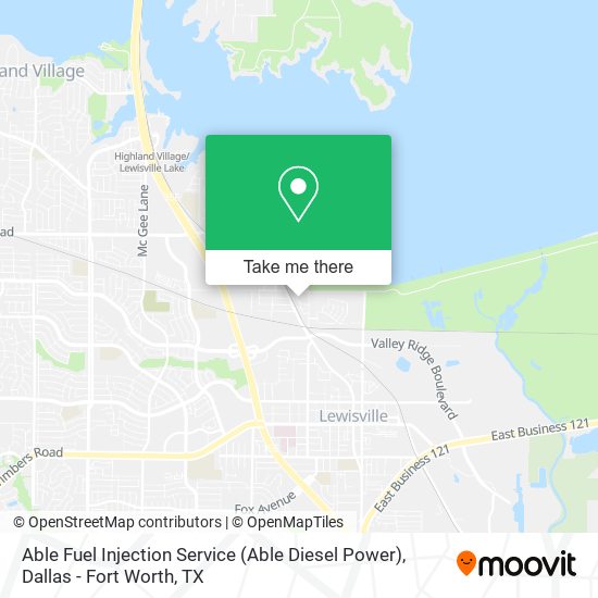 Mapa de Able Fuel Injection Service (Able Diesel Power)