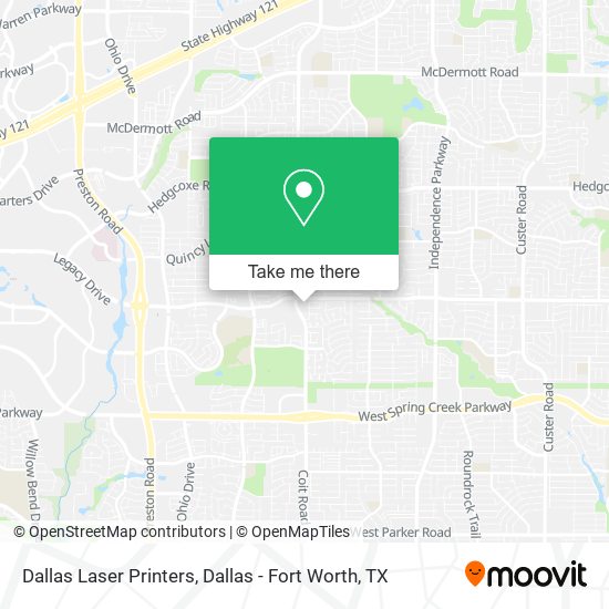 Dallas Laser Printers map