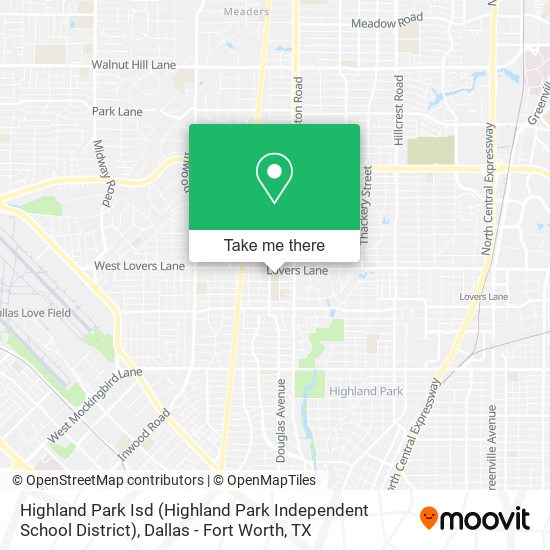 Highland Park Isd (Highland Park Independent School District) map