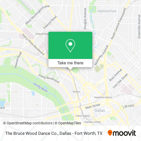 The Bruce Wood Dance Co. map